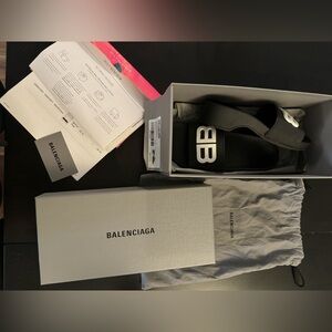 Balenciaga Black Slides size37